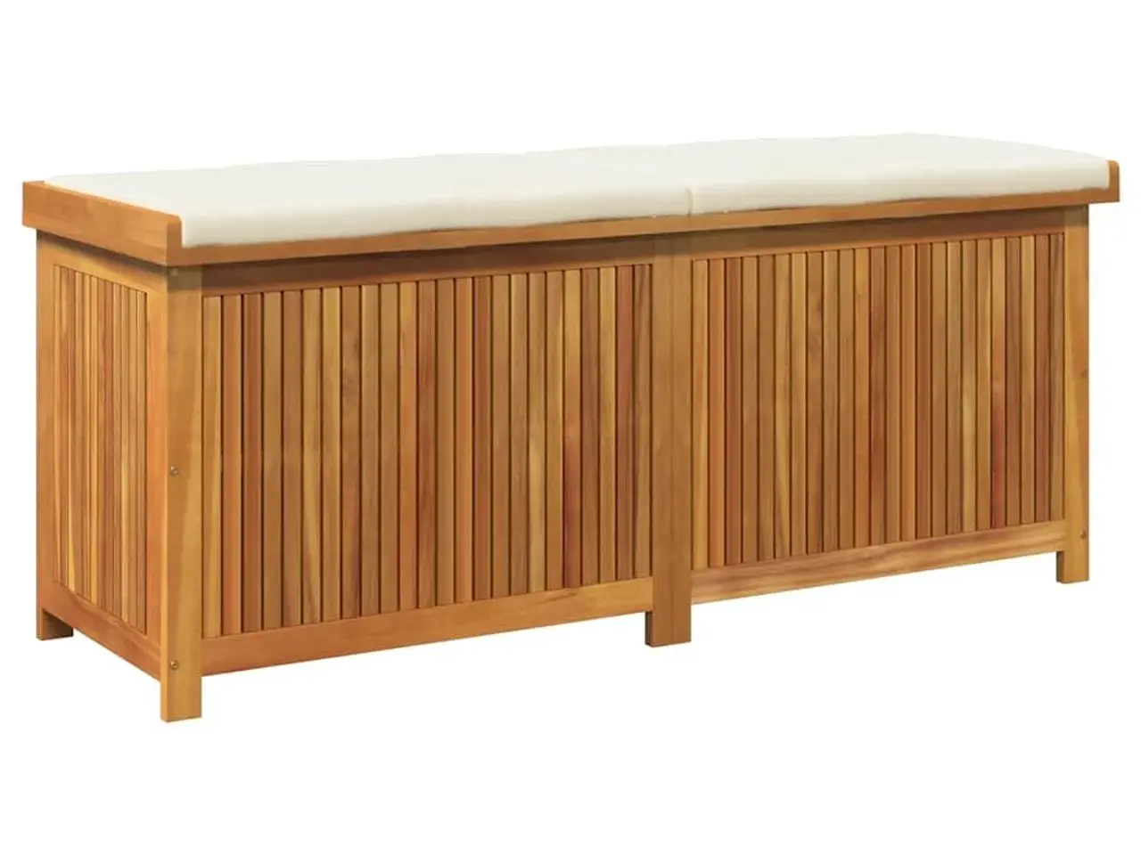 Billede 2 - Udendørs hyndeboks 150x50x60,5 cm massivt akacietræ