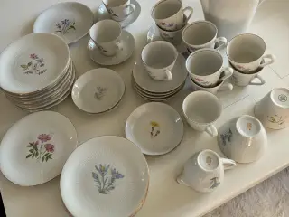 Håndmalet kaffe stel