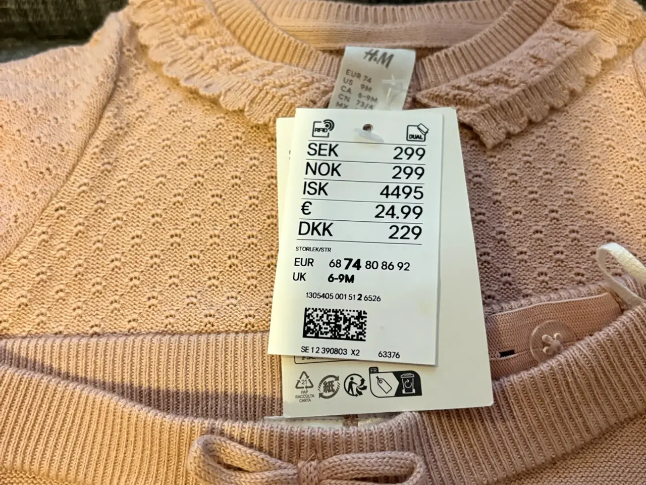 Billede 3 - Cardigan/bukser str 74