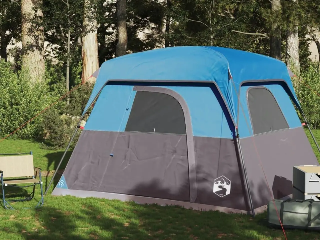Billede 12 - 4-personers campingtelt vandafvisende blå