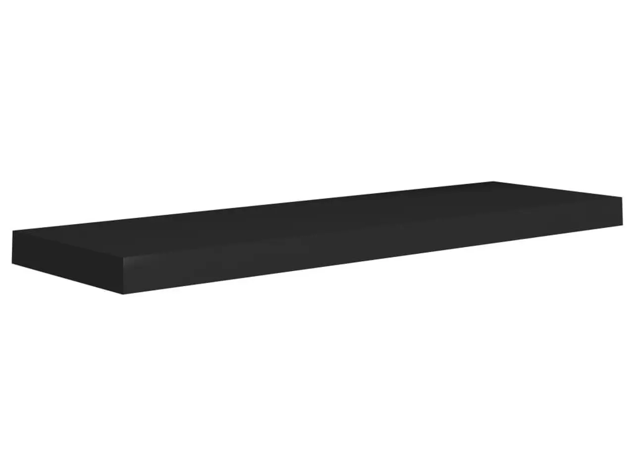 Billede 2 - Væghylde 80 × 23,5 × 3,8 cm - MDF, sort