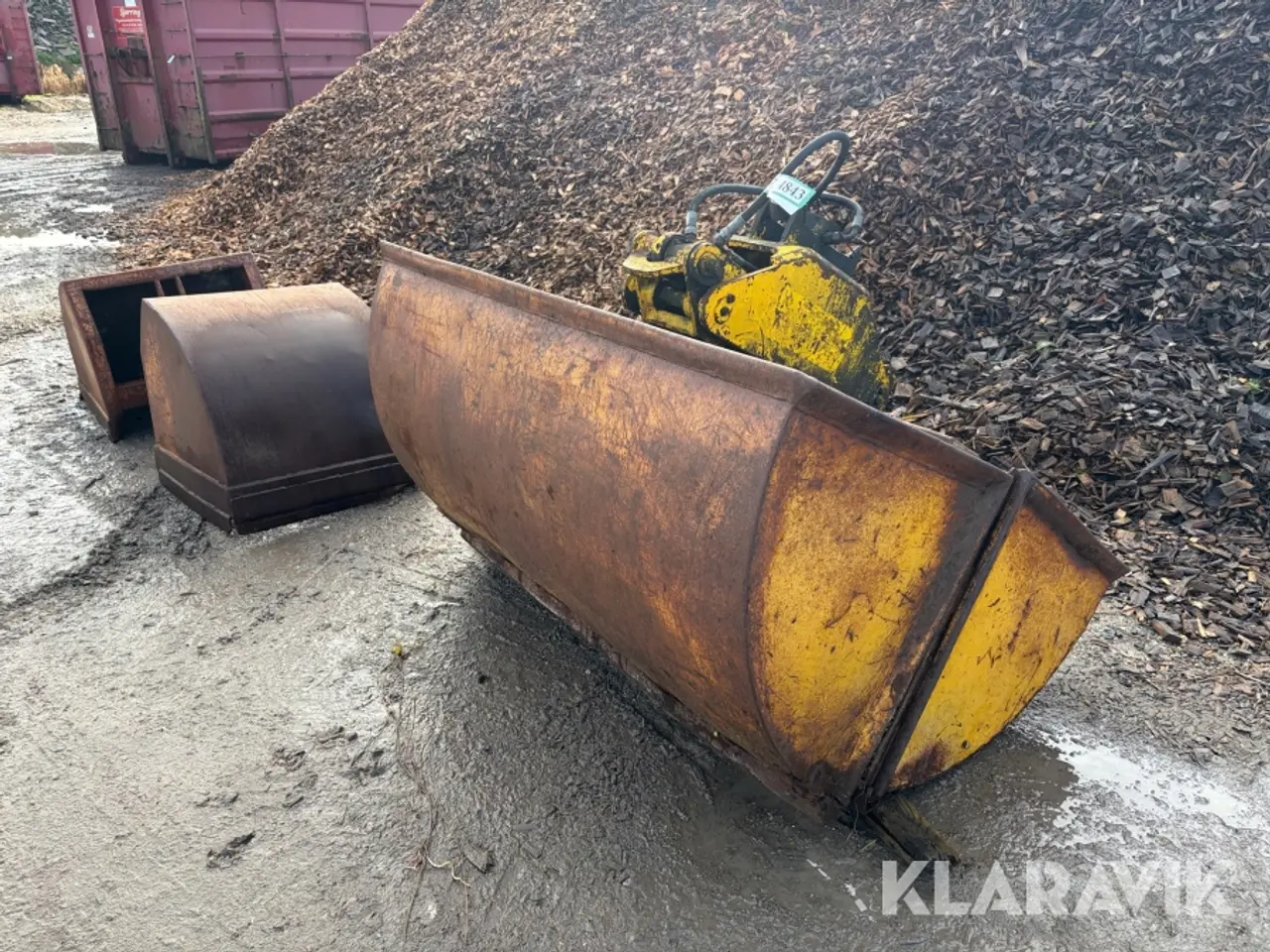 Billede 1 - Hydraulisk klemgrab BSV 70 + 150 cm 2 styk skovlsæt