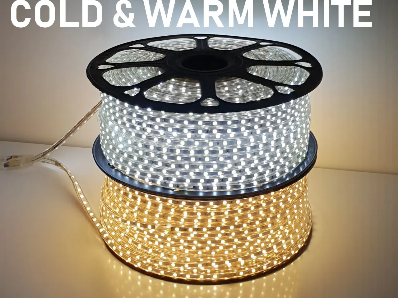 Billede 1 - LED Hvid KOLD & VARM 1m - 100m 230V