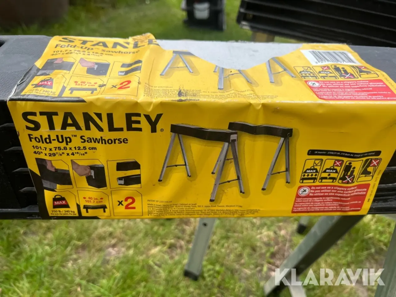 Billede 7 - Bukke og skammel Stanley 5 bukke 1 styk skammel