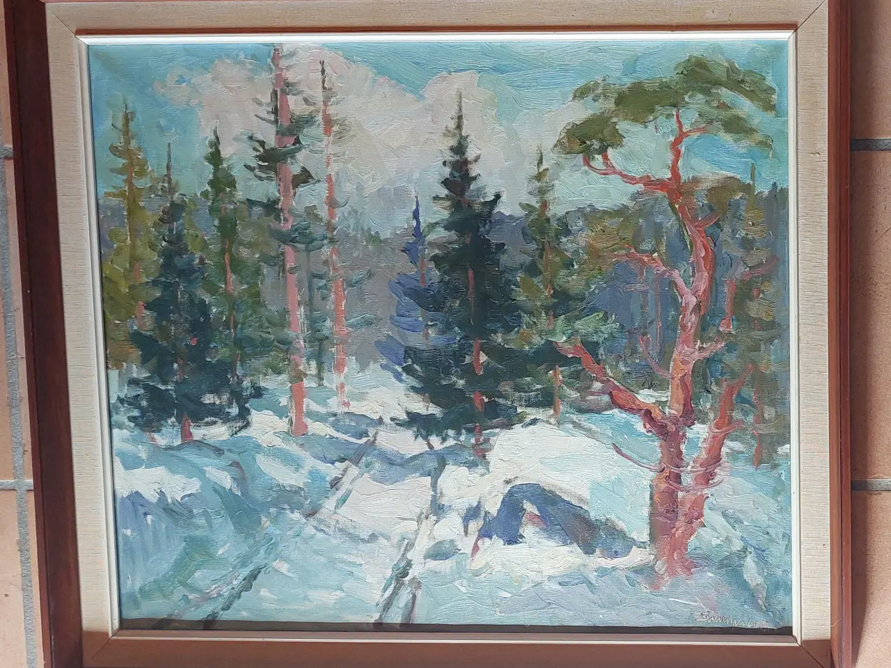 Billede 1 - SVEND NIELSEN - ( 1908 - 1993 ) - oliemaleri