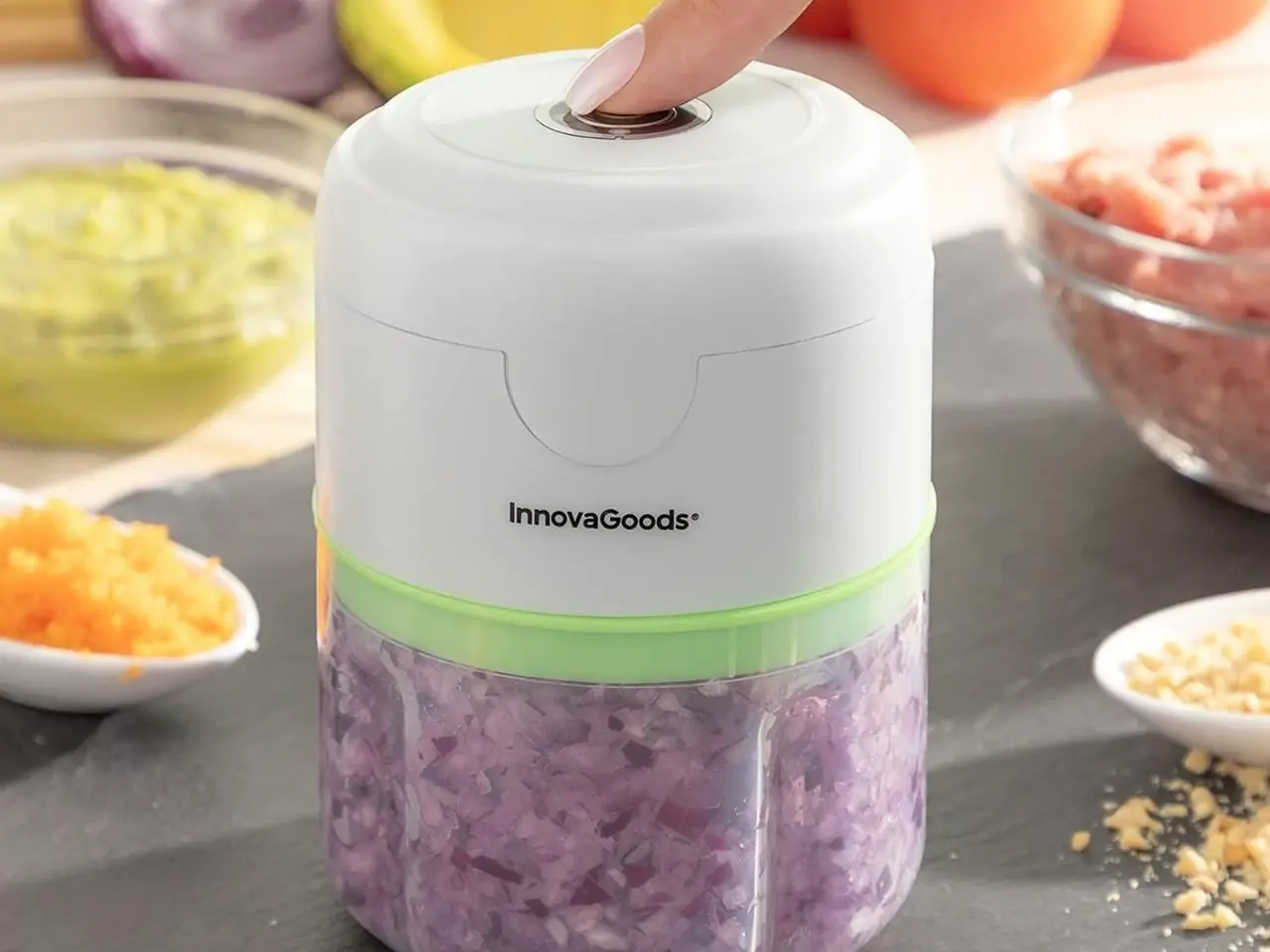 Billede 1 - Echoppie genopladelig bærbar minihakker 250 ml