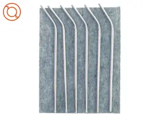 nye metal sugerør (str. 25 cm) 6 stk