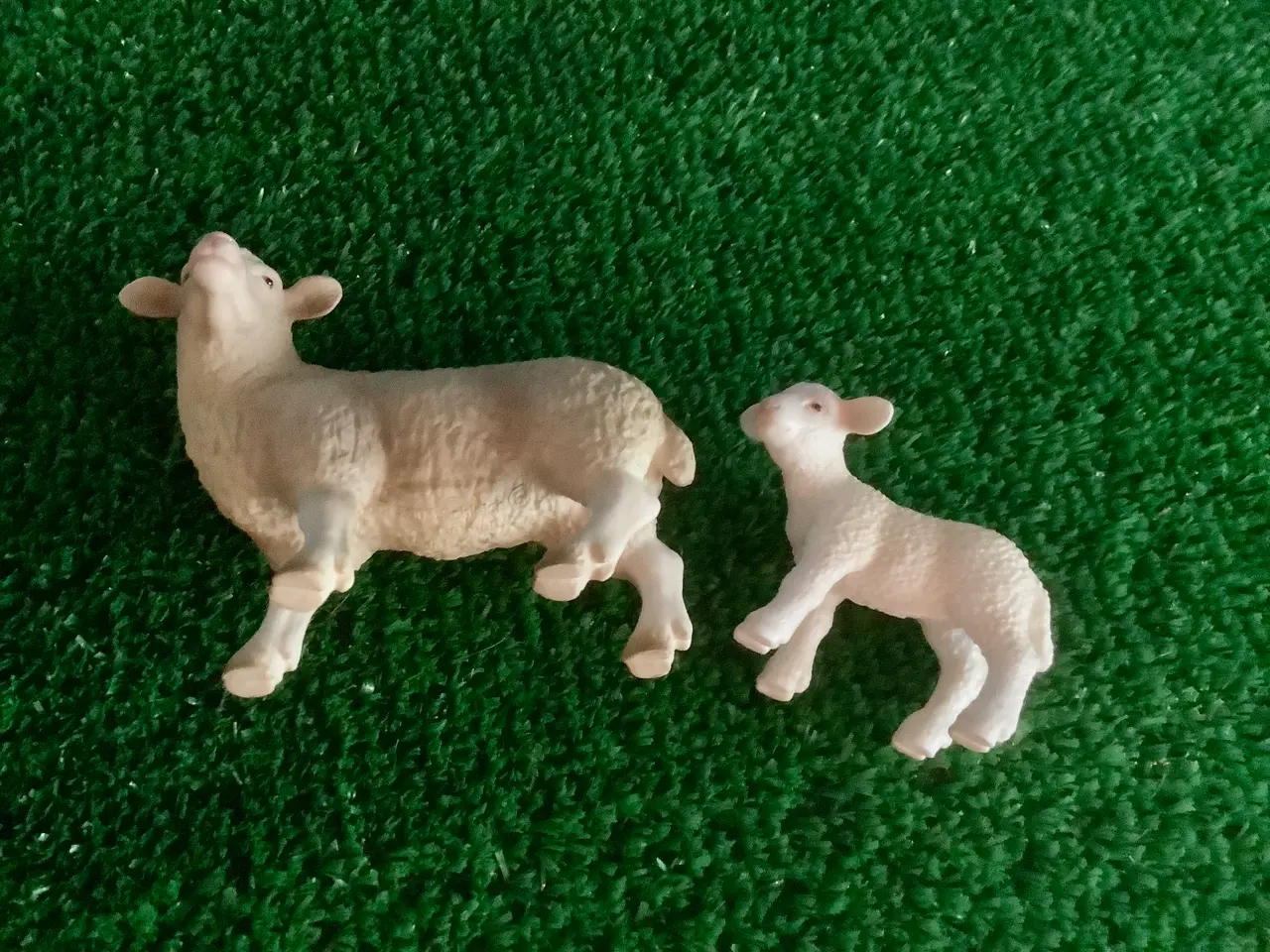 Billede 3 - Schleich får med lam.