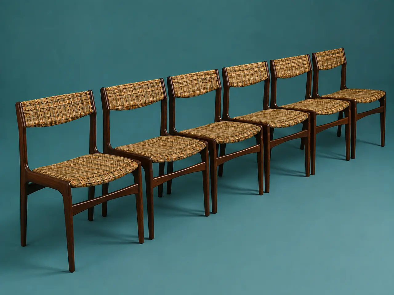 Billede 1 - 6 unikke palisanderstole i sublim stand – Dansk de