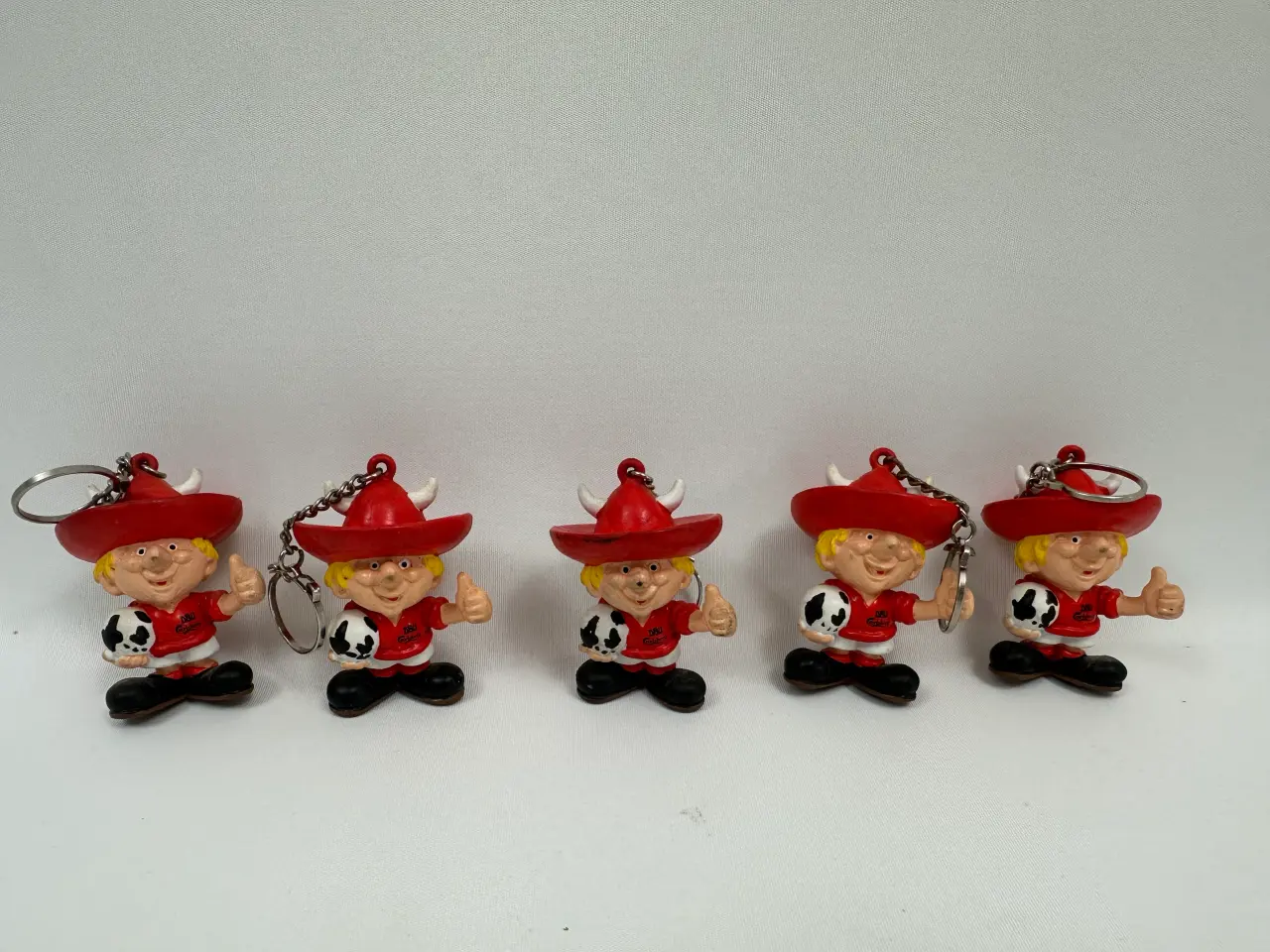 Billede 1 - 5 stk. originale Mexico 86' nøgleringe