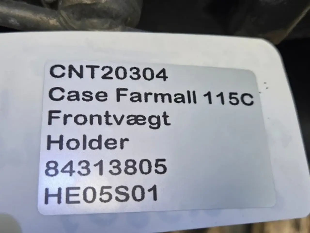 Billede 19 - Case Farmall 115C Frontvægt Holder 84313805