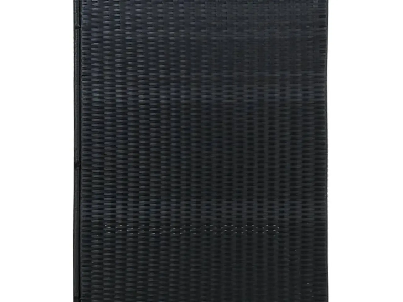 Billede 3 - Dobbelt skraldespandsskjuler i sort polyrattan - 148 × 80 × 111 cm