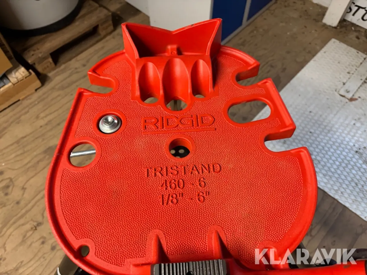Billede 7 - Rørarbejdsbænk Ridgid Tristand 460-6 - Med kædeskruestik