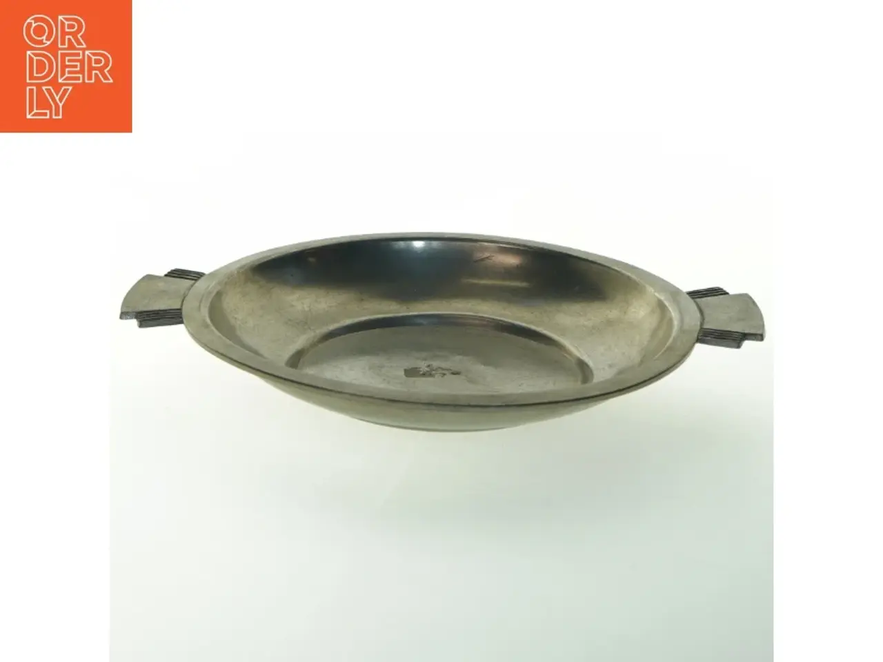 Billede 1 - Tinfad med  håndtag (str. Ø. 22 cm)