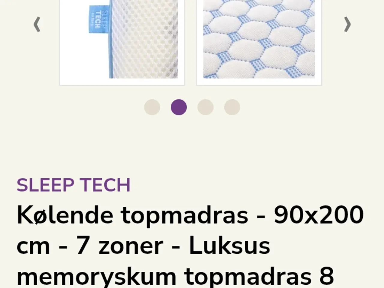 Billede 6 - Ny topmadras memoryskum,kølende