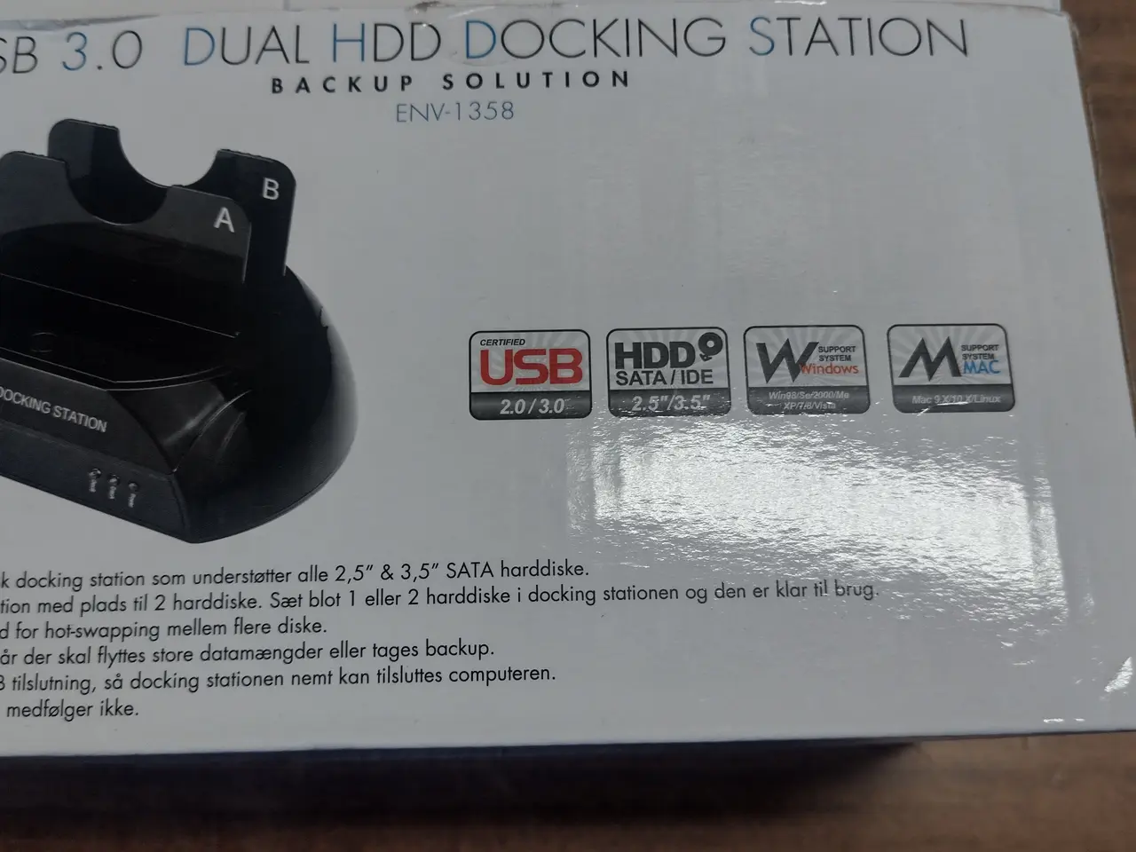 Billede 1 - USB 3 Dual Docking station