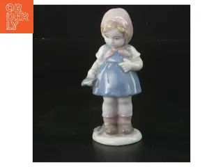 Porcelænsfigur af lille pige (str. 11 cm)