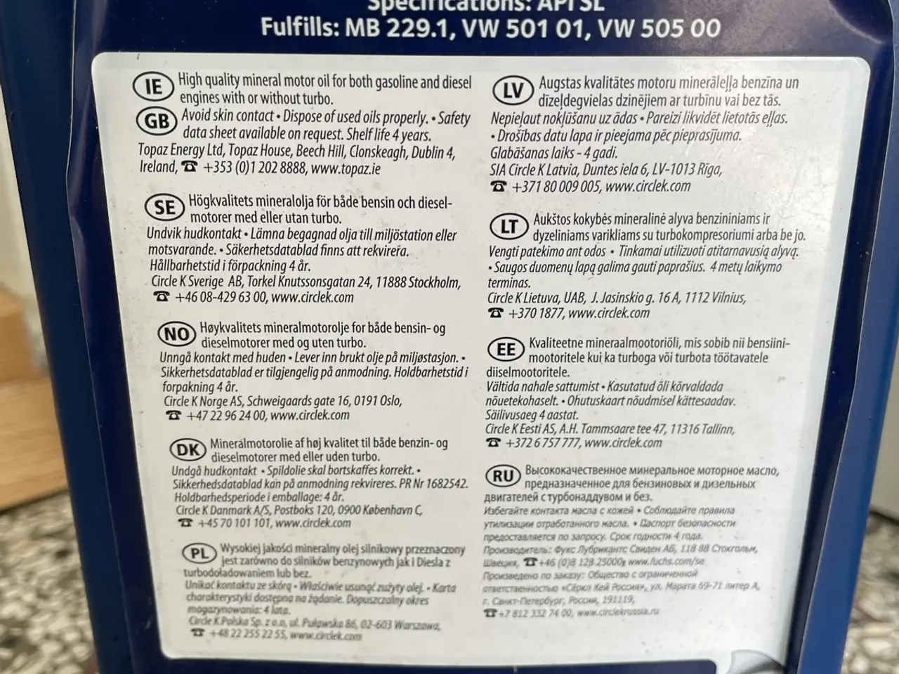 Billede 2 - 10w-40 motorolie