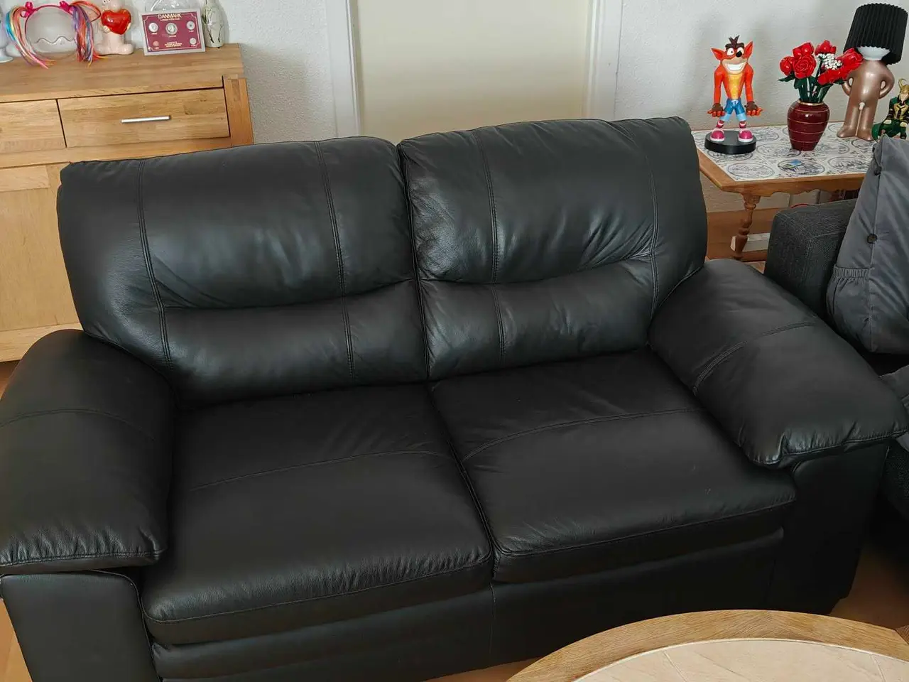 Billede 1 - Lædersofa 