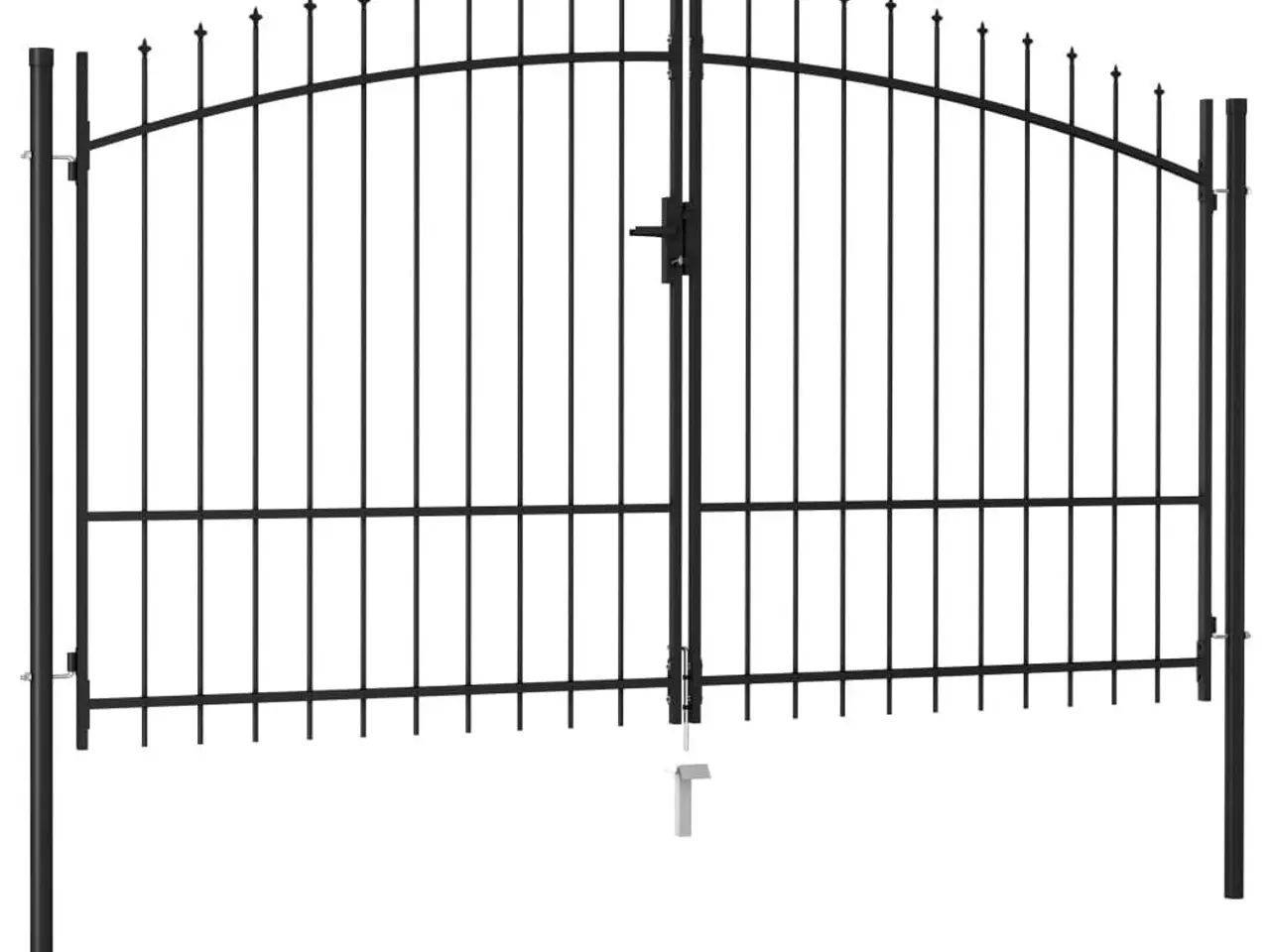 Billede 1 - Hegnslåge Woerden dobbeltdør med spydtop - 299,5 x 224,5 cm
