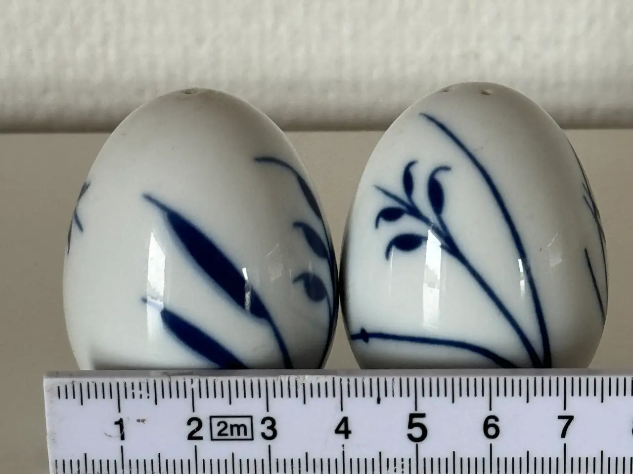 Billede 8 - Royal Copenhagen Blå Mega Mussel salt & peber sæt.