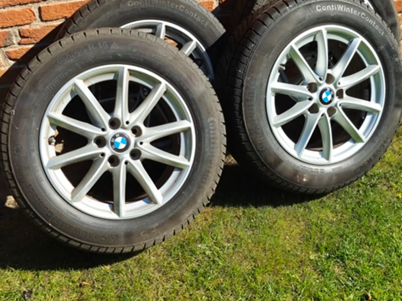 Billede 1 - BMW org. alufælge med vinterdæk x1-220 serie
