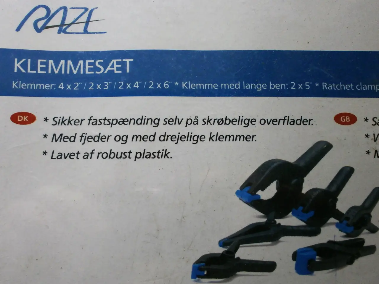 Billede 2 - NYT KLEMMESÆT, 14 stk. i Plastic kuffert