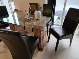 Glasplade til spisebord