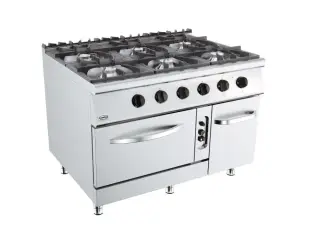  Gaskomfur med gasovn – B1200 x D900 x H900 mm