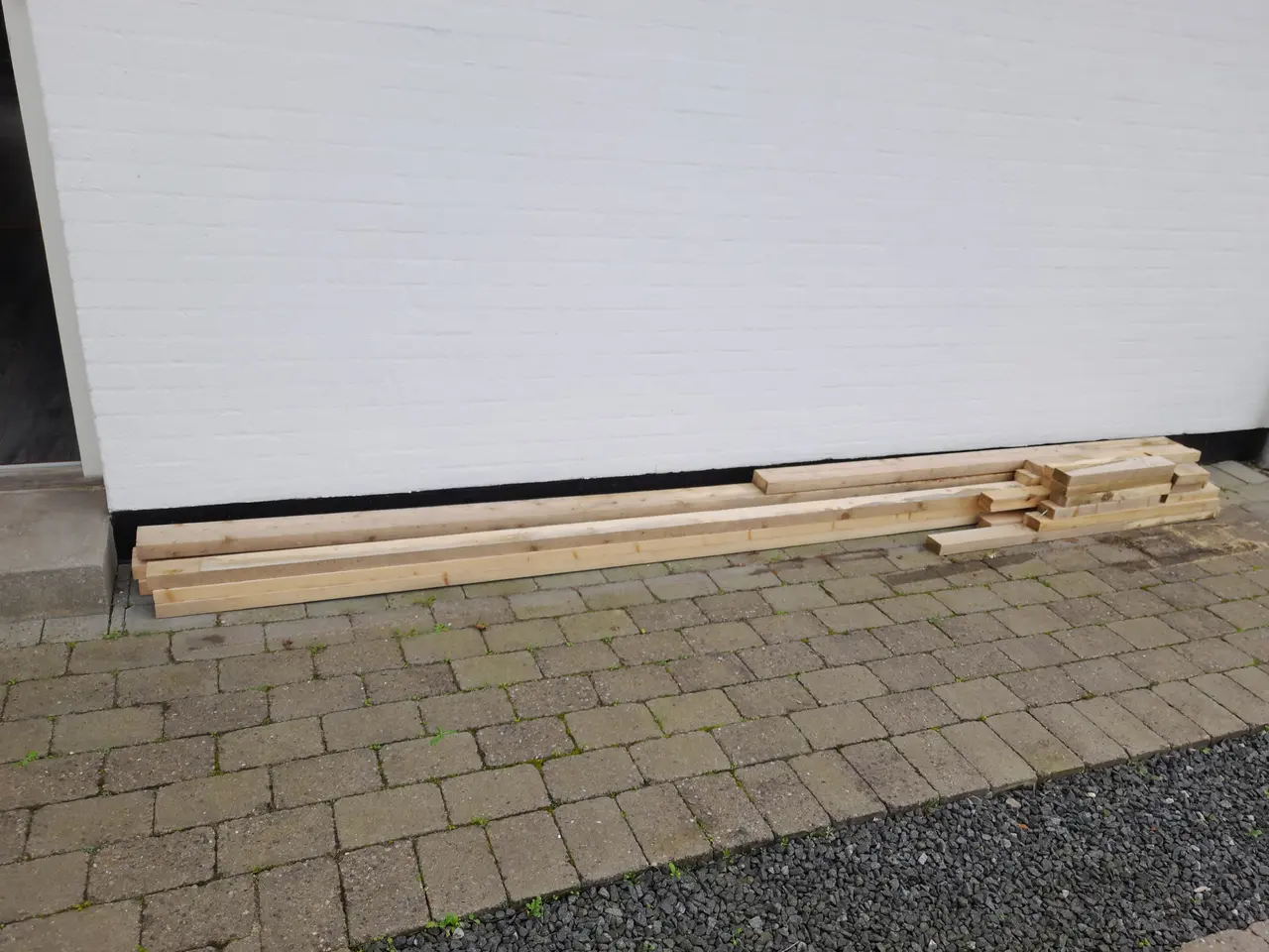 Billede 2 - 3 stk taglægter 360 mm + 3 stk reglar 360 mm + div