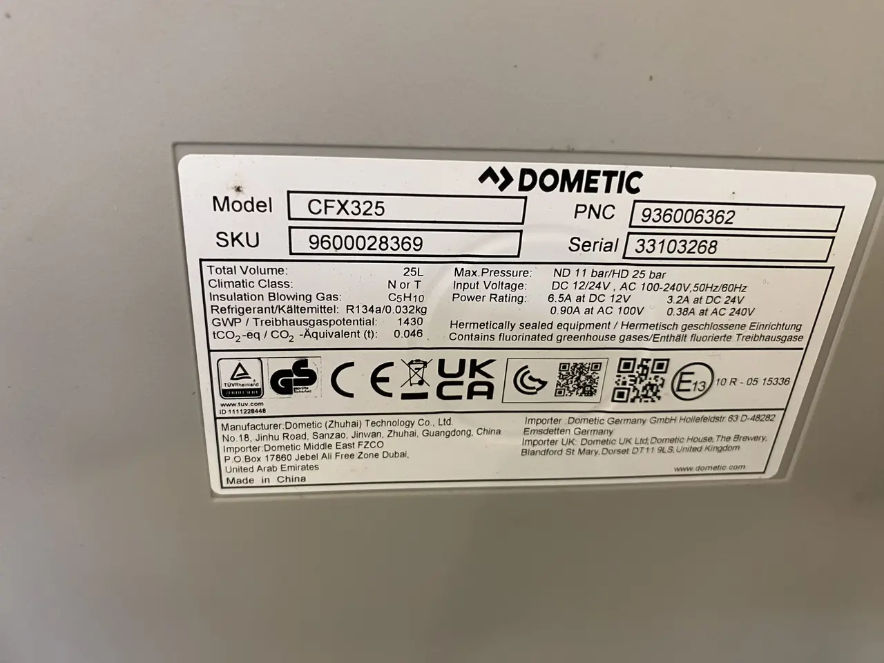 Billede 4 - Transpotabelt Køleskab DOMETIC CFX