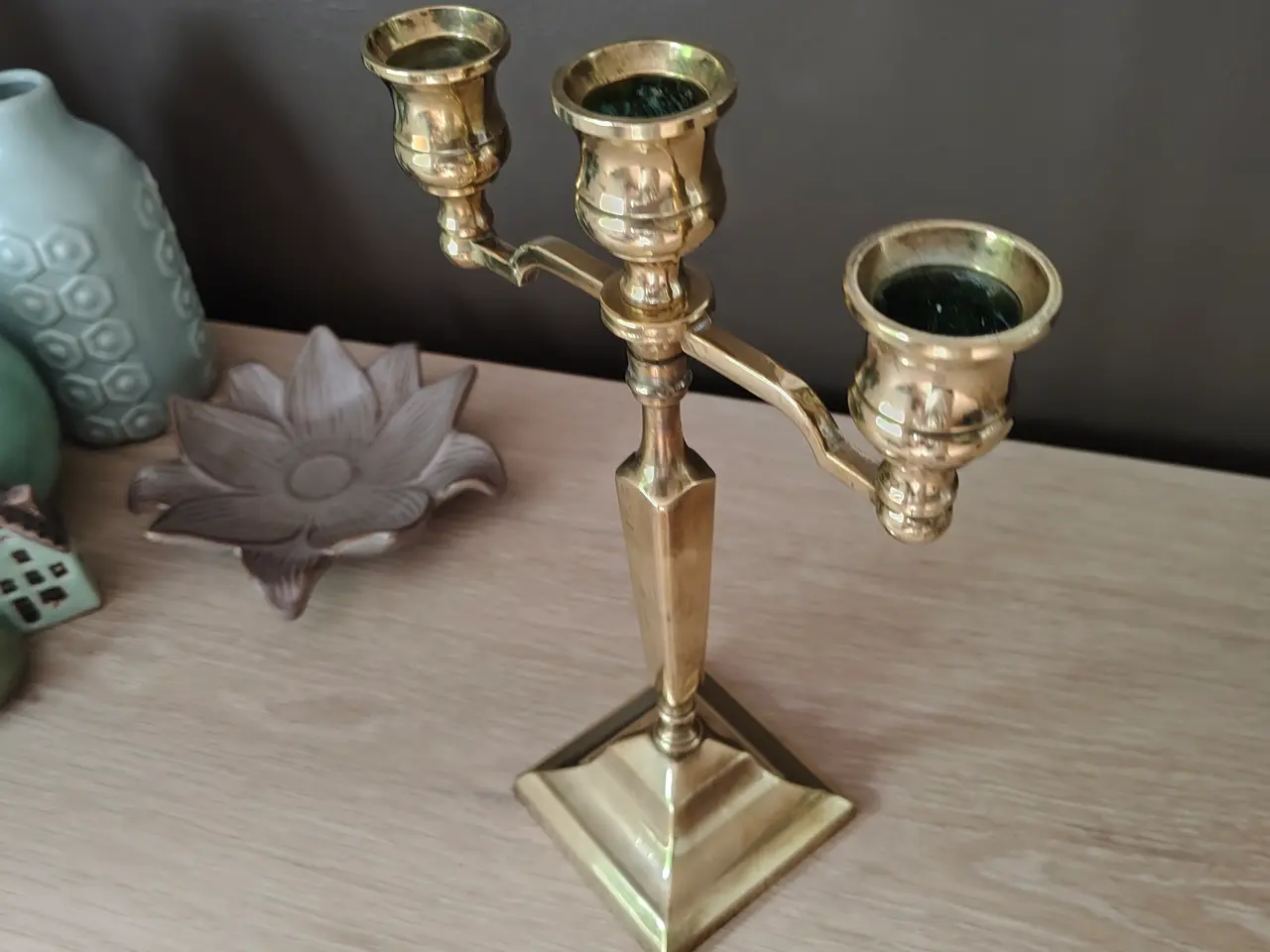 Billede 5 - Flot messing kandelaber