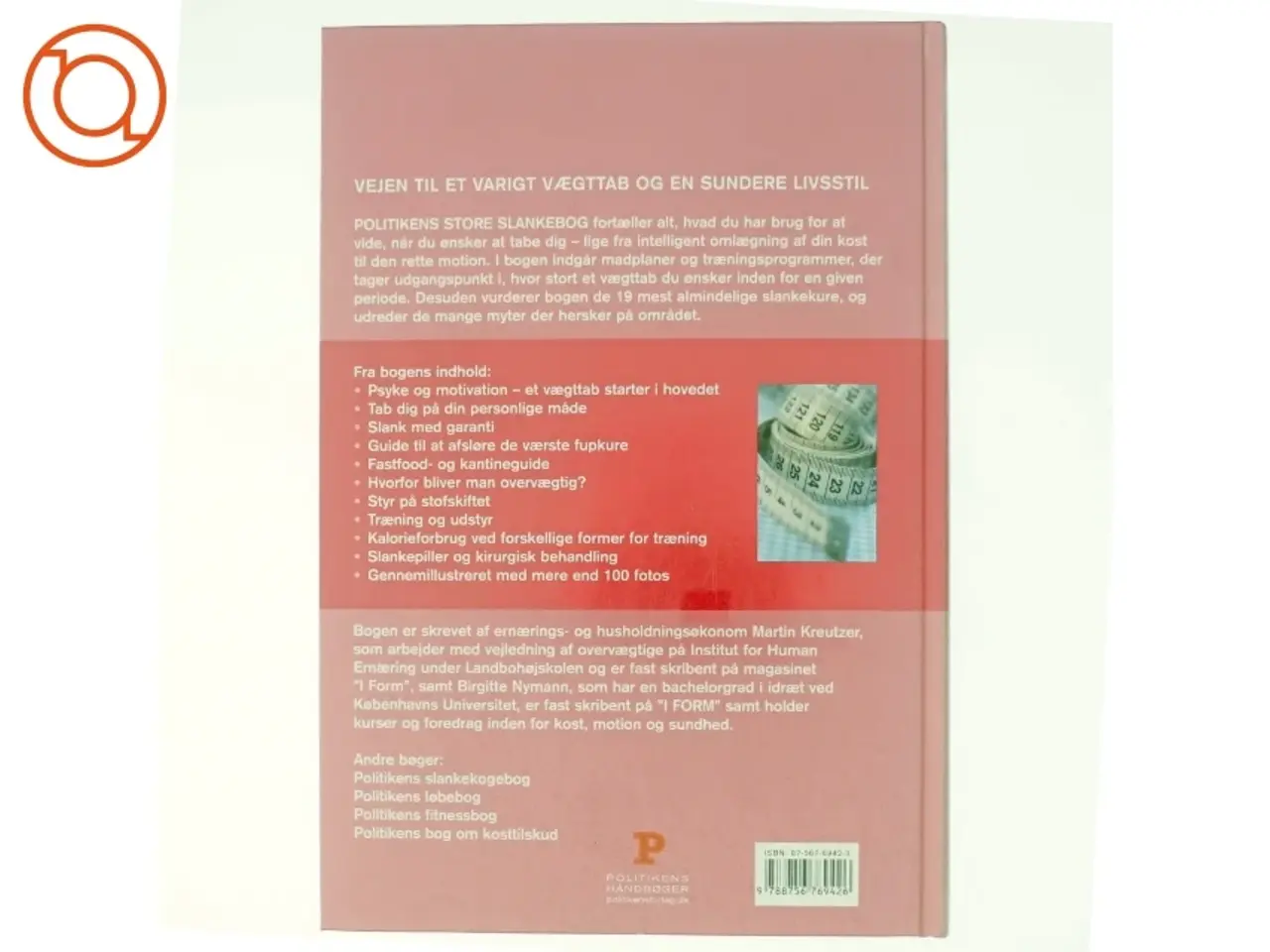 Billede 3 - Politikens store slankebog af Birgitte Nymann, Martin Kreutzer (Bog)
