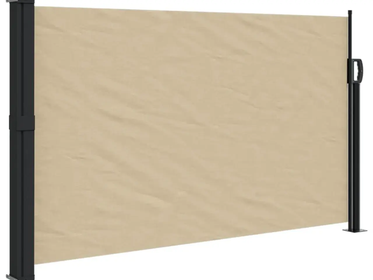 Billede 2 - Sammenrullelig sidemarkise 120 × 500 cm - beige