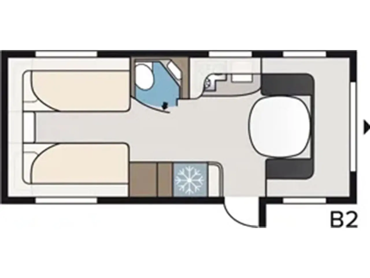 Billede 2 - 2027 - Kabe Royal 560 GLE KS