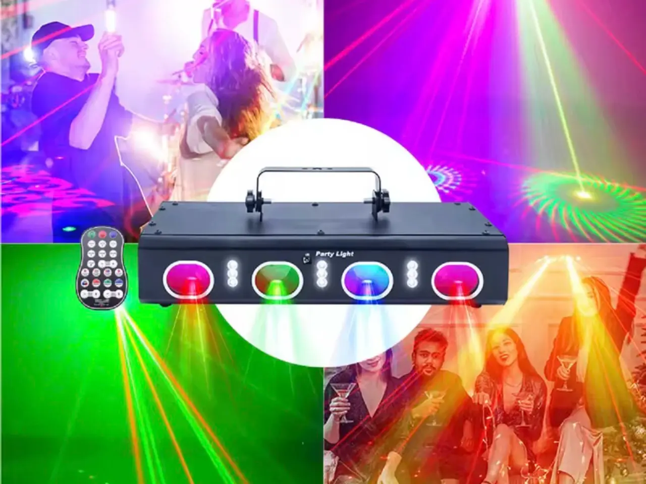 Billede 3 - LED diskolys laser og fjernbetjening