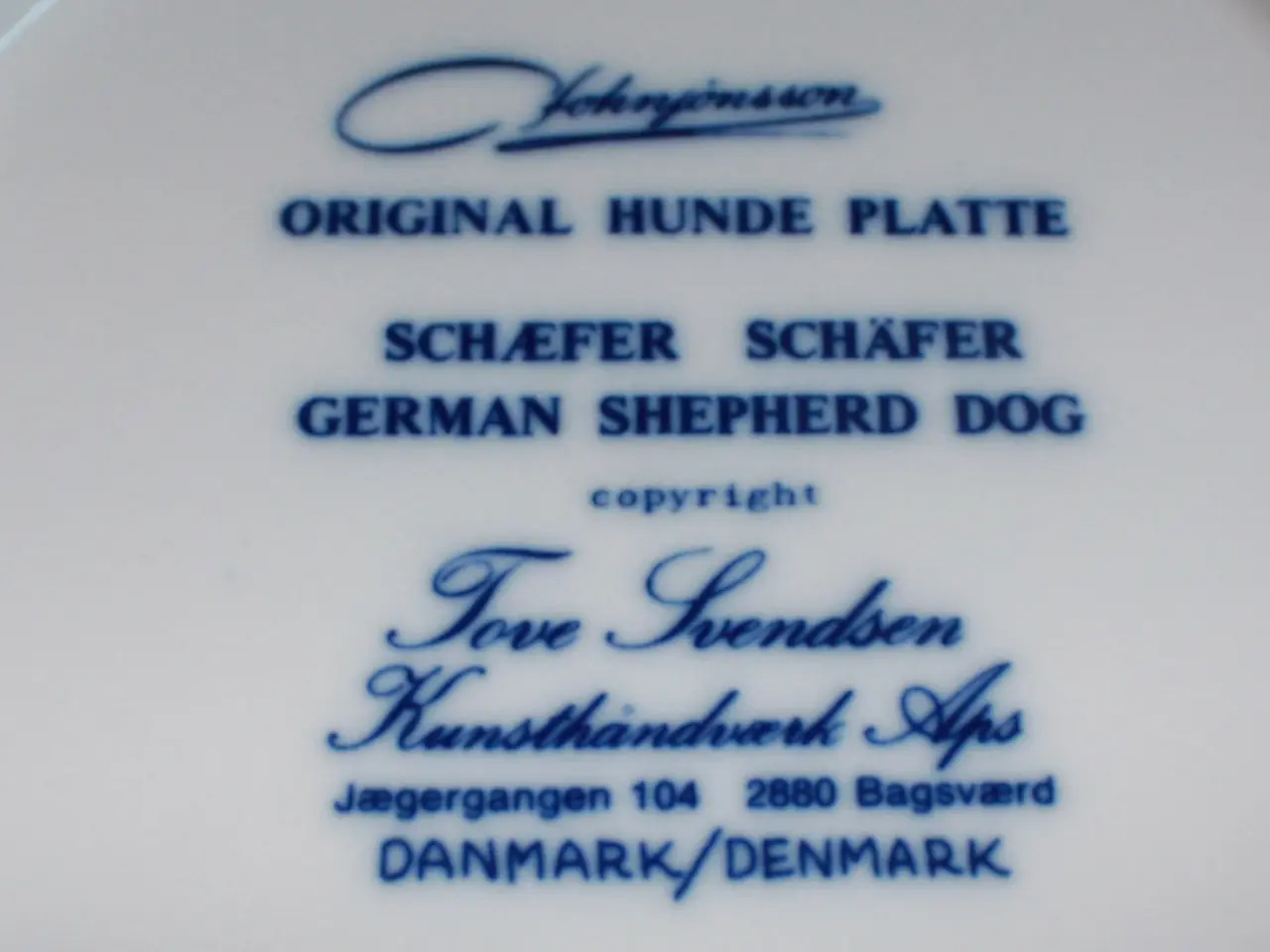 Billede 3 - Tove Svendsen Hundeplatte, Schæfer