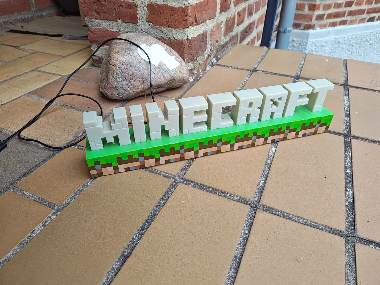 Billede 1 - Minecraft Logo med lys