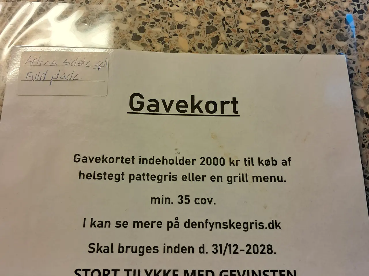 Billede 1 - Gave kort
