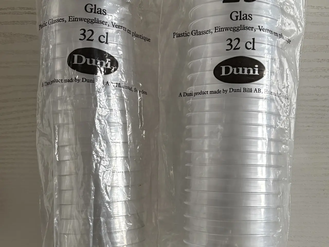 Billede 1 - Duni engangs plasticglas 32 cl