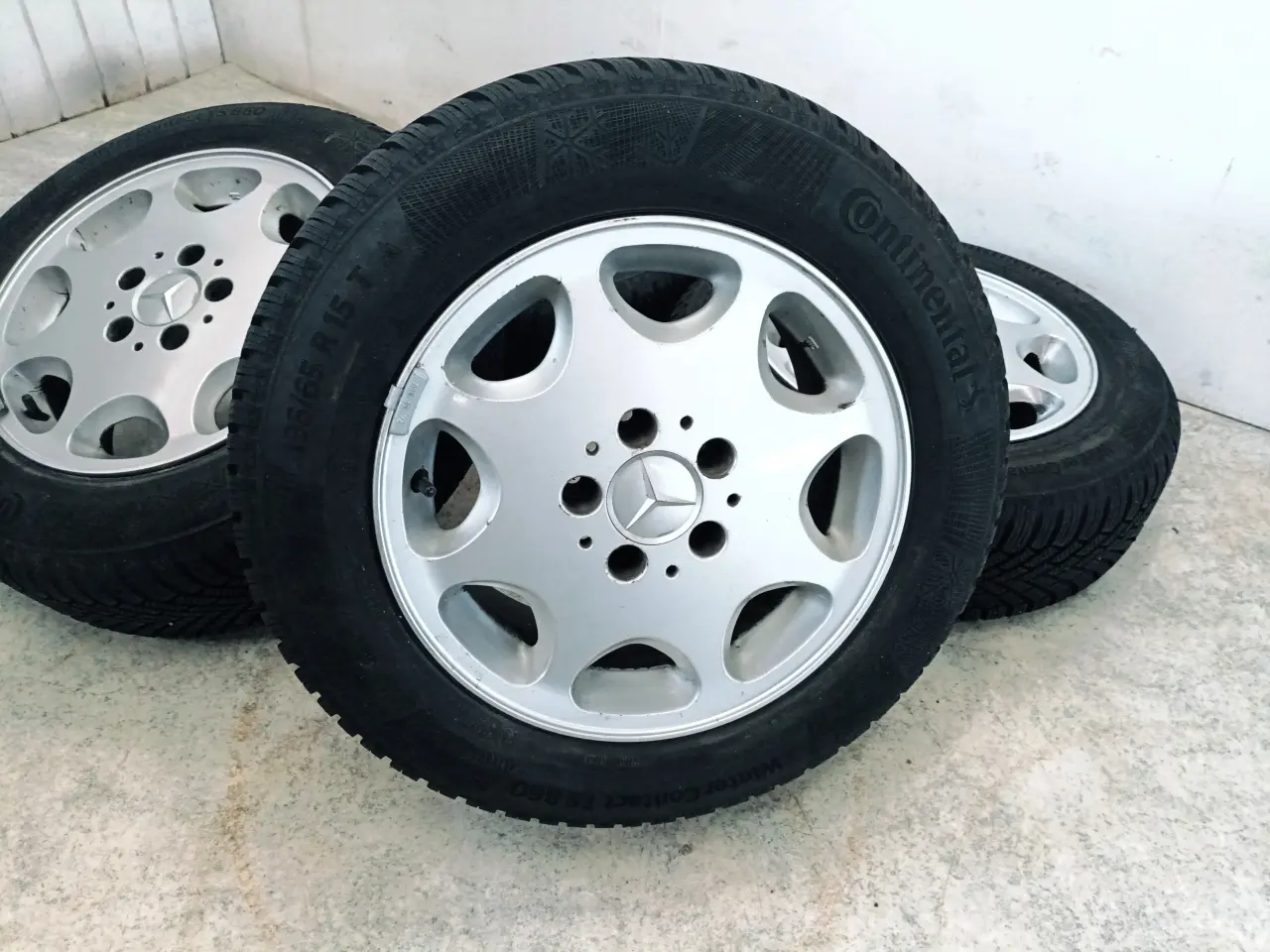 Billede 6 - 5x112 15" ET42 nav 66,6ø MERCEDES vintersæt År.:19