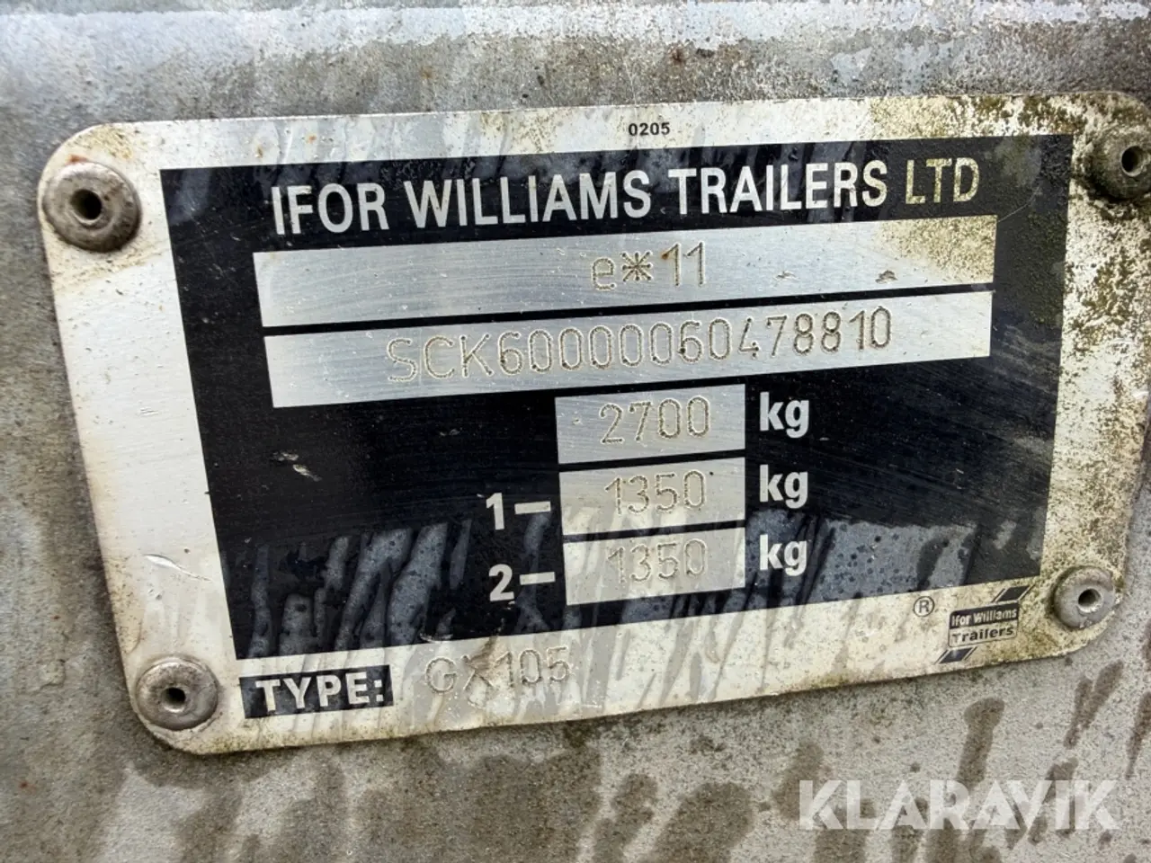 Billede 6 - Maskintrailer Ifor Williams - 2700kg