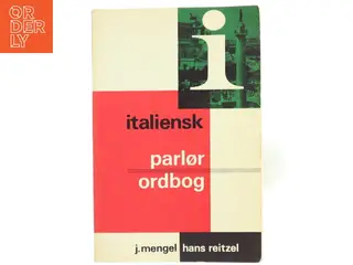 Italiensk Parlør Ordbog af J. Mengel (Bog)
