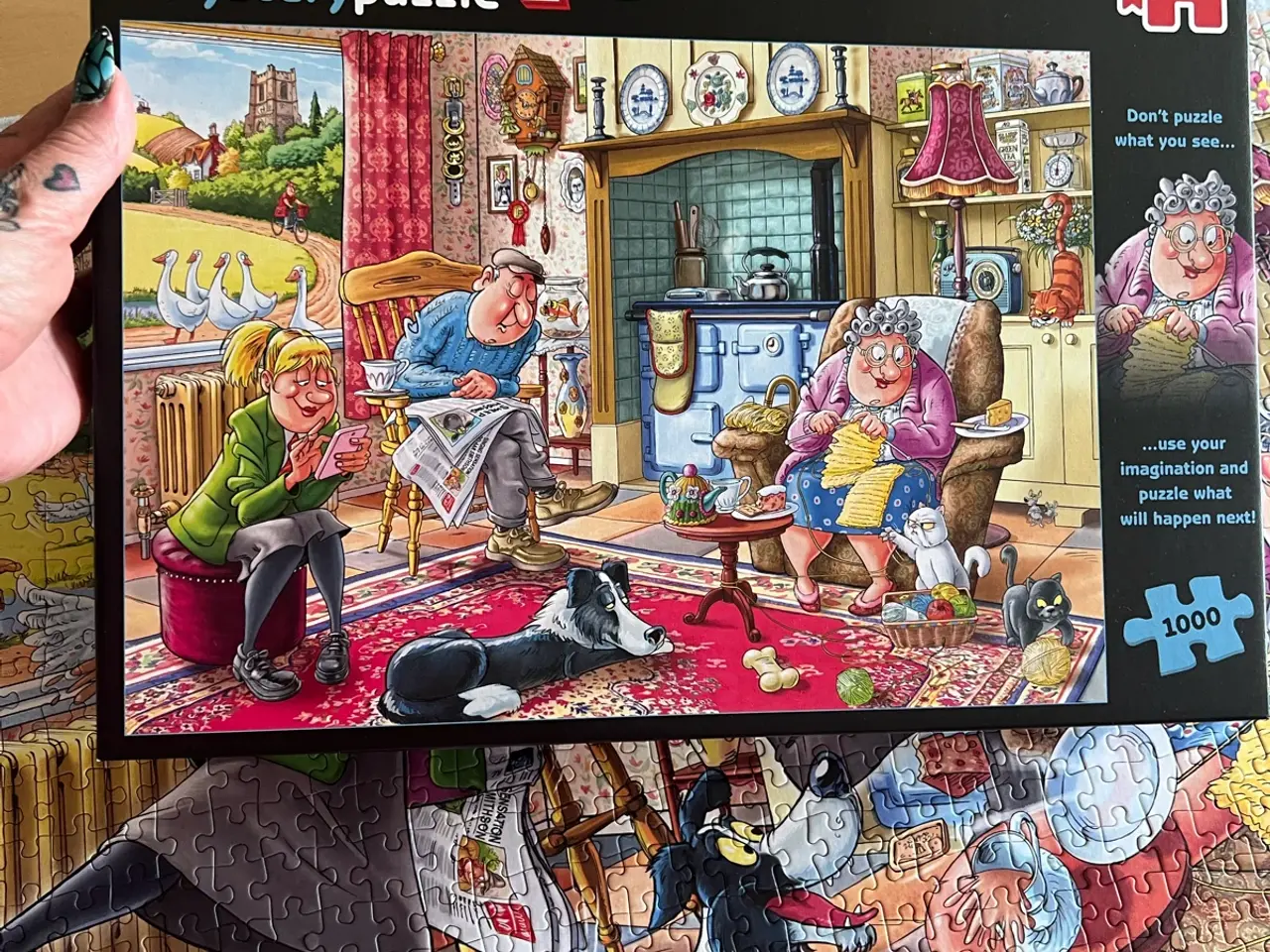 Billede 4 - Wasgij mystery puslespil 1000 brikker