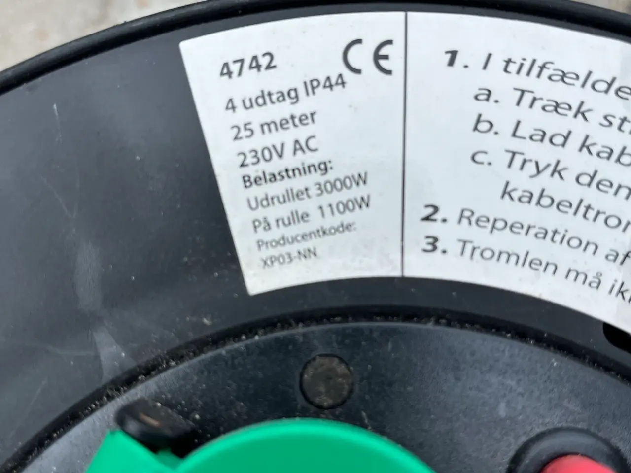 Billede 3 - Kabel tromle til camping