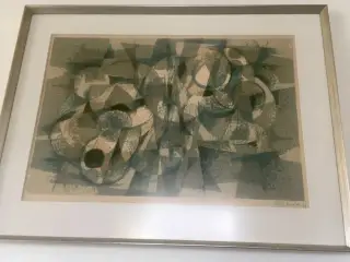 litografi af Helge Ernst
