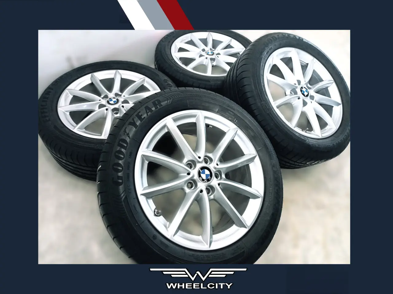 Billede 1 - 5x112 17" ET52 nav 66,6ø BMW sommersæt inkl.TPMS