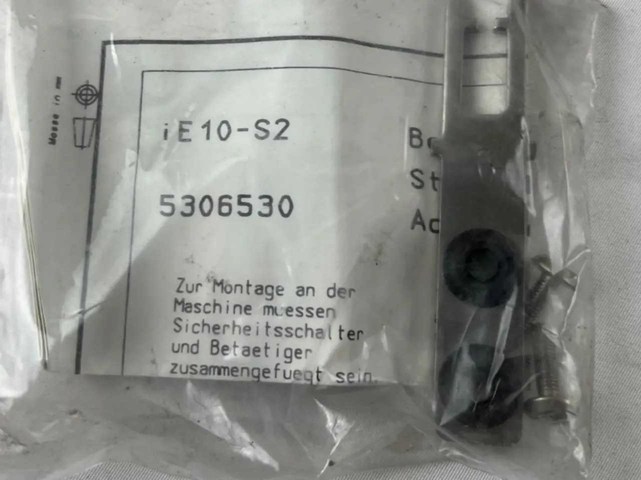 Billede 1 - Sick iE10-S2 Safety Actuator 5306530 Straight i10