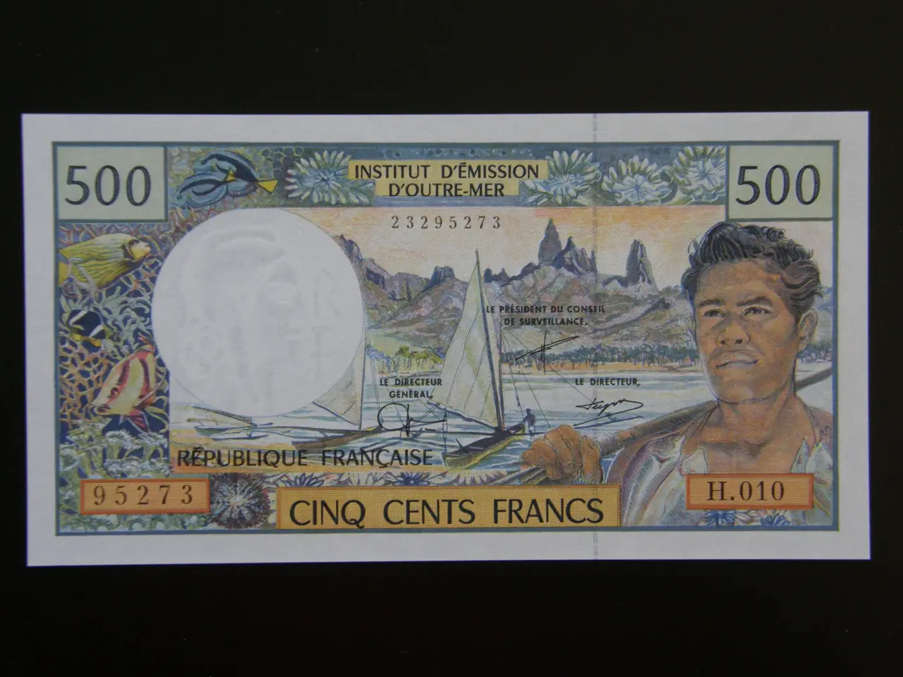 Billede 1 - French Pacific Territories  500 Francs 1992 Unc.