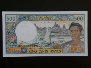 French Pacific Territories 500 Francs 1992 Unc.